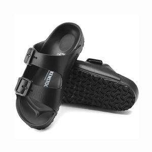 Birkenstock Arizona EVA Womens 37 US 6/6.5 Black Rubber Double Strap Sandals